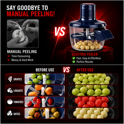 Automatic Rechargeable Fruit & Vegetable Peeler – 3x Faster, Zero Effort