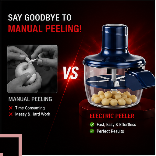 Automatic Rechargeable Fruit & Vegetable Peeler – 3x Faster, Zero Effort
